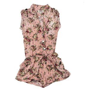 '80s Vintage Banana U.S.A. Cottagecore Floral Romper Size M